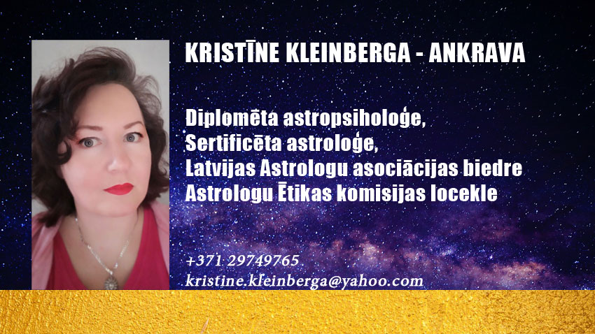 Sertificēta astroloģe Kristīne Kleinberga - Ankrava
