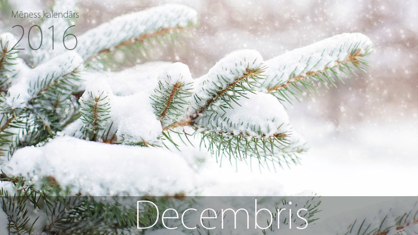 Mēness kalendārs 2016. gada decembrim