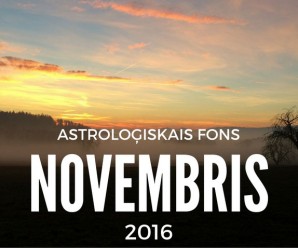 Astroloģiskais fons 2016. gada novembrim
