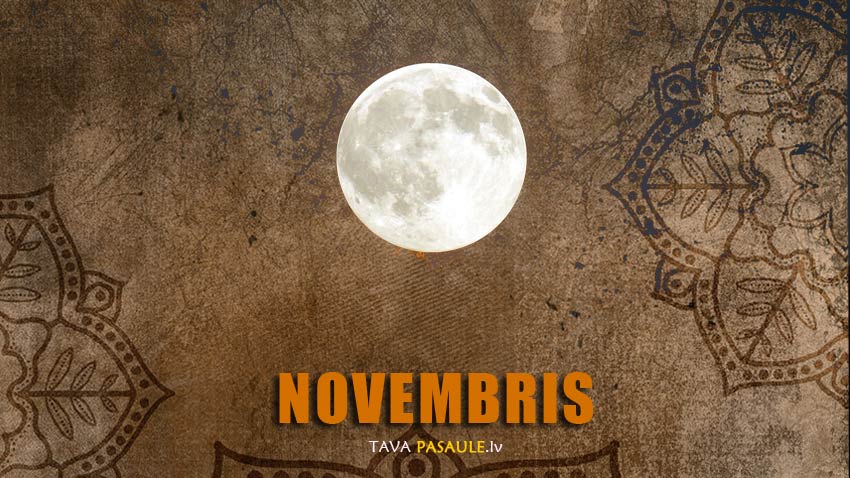 Mēness kalendārs 2017. gada novembrim