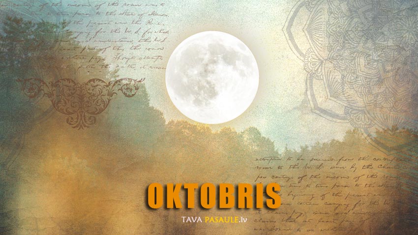Mēness kalendārs 2017. gada oktobrim
