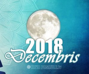 Mēness kalendārs 2018. gada decembrim