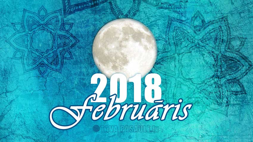 Mēness kalendārs 2018. gada februārim Mēness kalendārs 2018. gada februārim