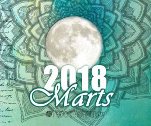 Mēness kalendārs 2018. gada martam