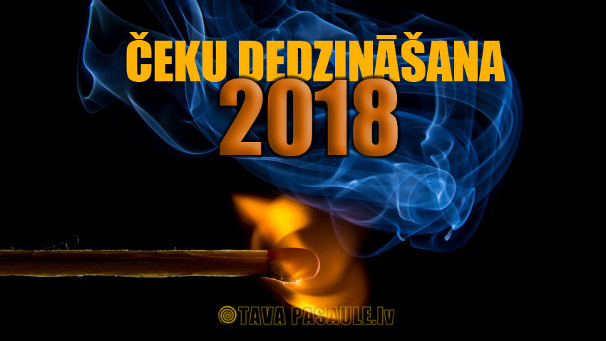 Čeku dedzināšanas kalendārs 2018. gadam