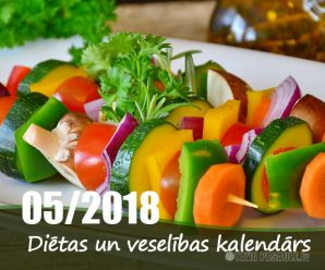 Diēta, veselība un atslodzes dienas 2018. gada maijā