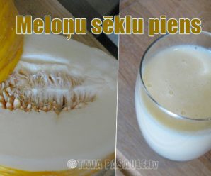 Meloņu sēklu dzēriens
