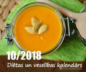 Diēta, veselība un atslodzes dienas 2018. gada oktobrī
