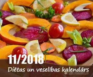 Diēta, veselība un atslodzes dienas 2018. gada novembrī