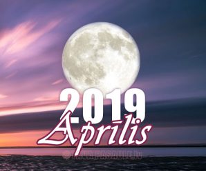 Mēness kalendārs 2019. gada aprīlim