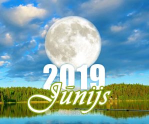Mēness kalendārs 2019. gada jūnijam