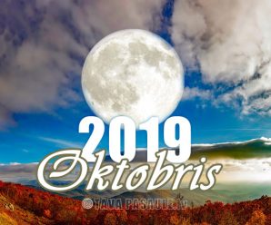 Mēness kalendārs 2019. gada oktobrim