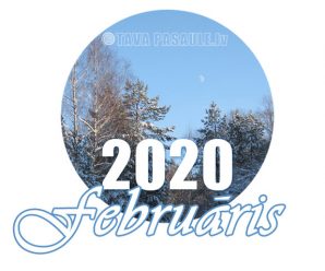Mēness kalendārs 2020. gada februārim