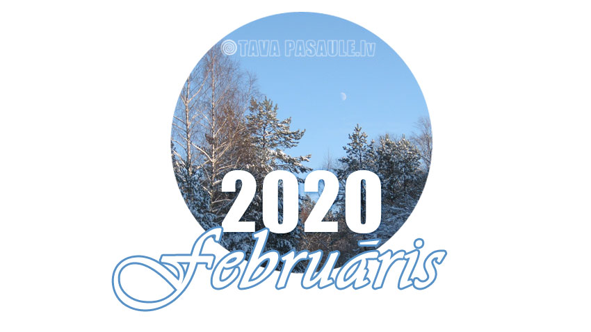 Mēness kalendārs 2019. gada februārim Mēness kalendārs 2020. gada februārim