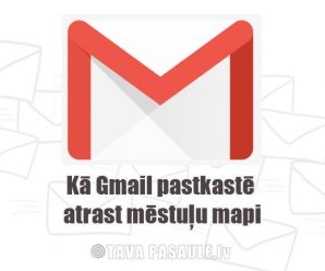 Kā Gmail pastkastē atrast mēstuļu mapi: attēls