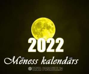 Mēness kalendārs 2022. gadam