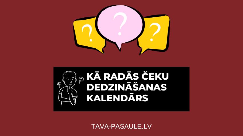 Kā radās čeku dedzināšanas kalendārs