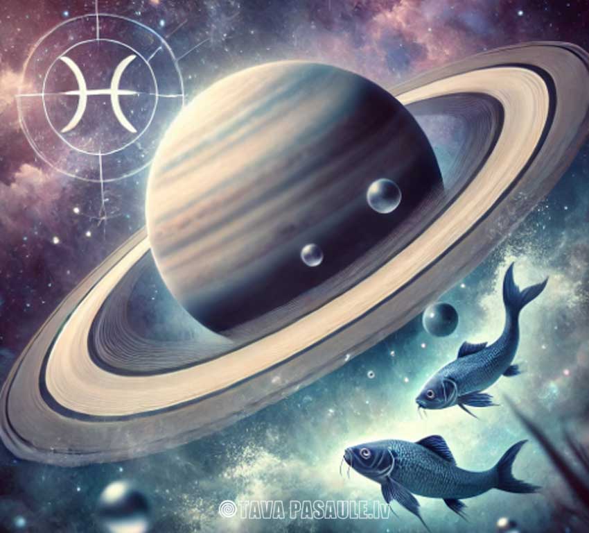 Stacionārs Saturns Zivju zodiaka zīmē