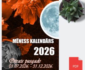 Mēness kalendārs 2026. gada otrajam pusgadam