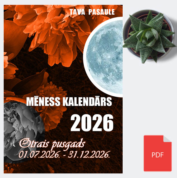 Mēness kalendārs 2026. gada otrajam pusgadam